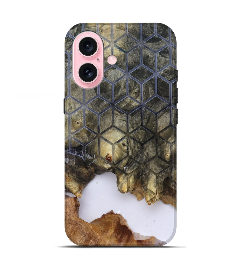 iPhone 17 Wood Live Edge Phone Case - Matteo (Clear, 829803)