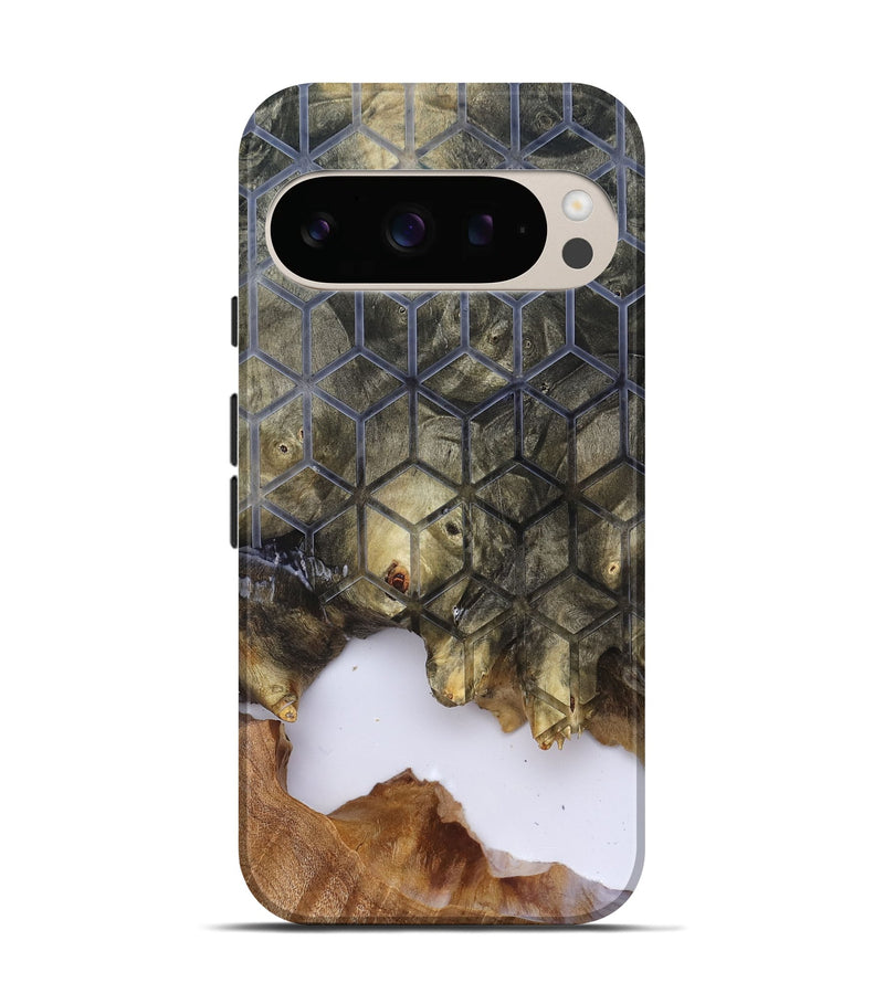 Pixel 10 Pro Wood Live Edge Phone Case - Matteo (Clear, 829803)