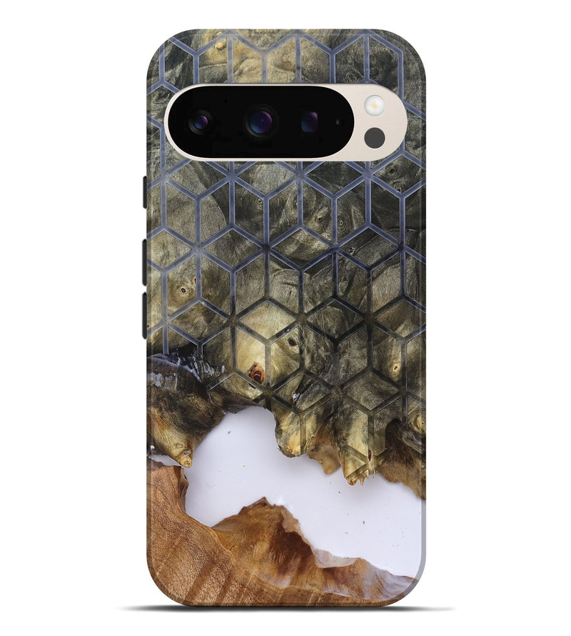 Pixel 10 Pro XL Wood Live Edge Phone Case - Matteo (Clear, 829803)