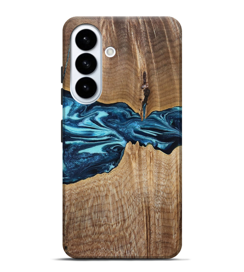 Galaxy S26 Plus Wood Live Edge Phone Case - Zackary (Blue, 829804)