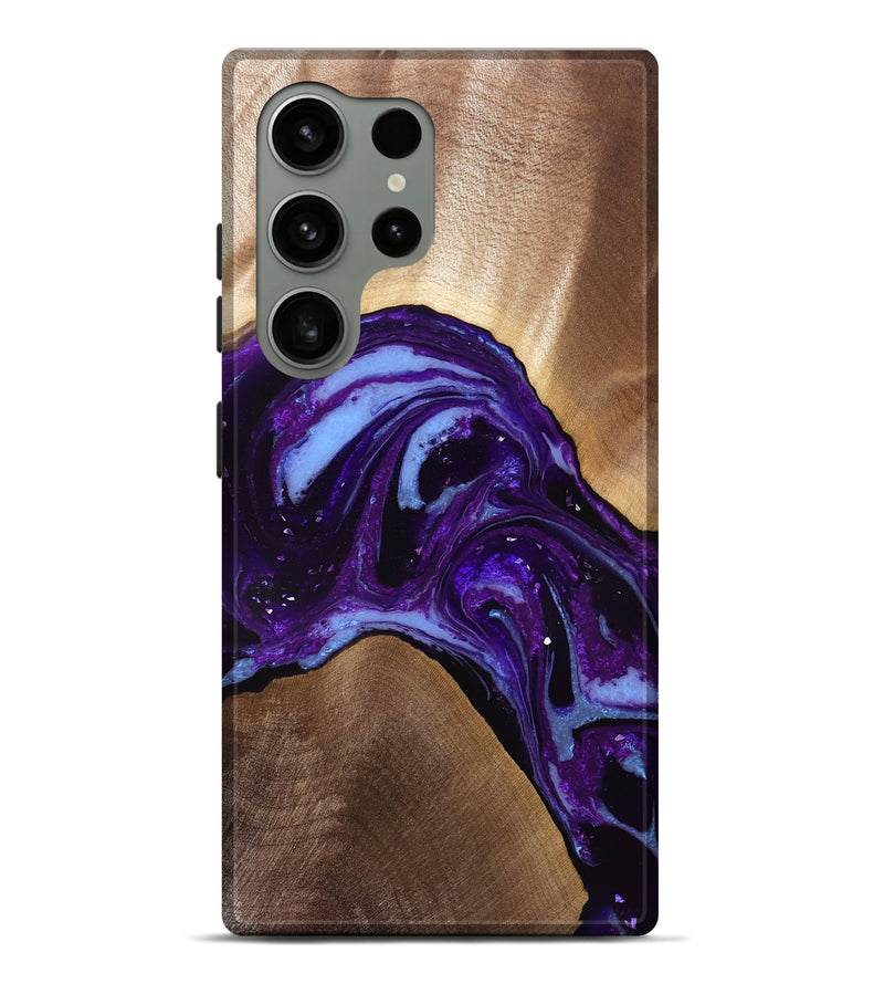Galaxy S24 Ultra Wood Live Edge Phone Case - Gavyn (Purple, 829805)