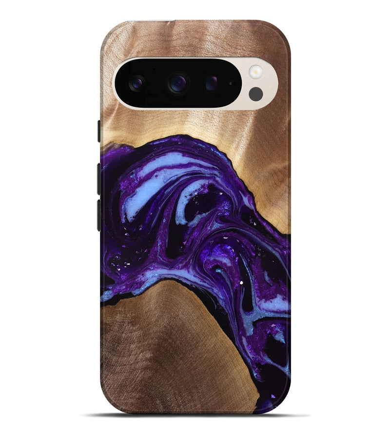 Pixel 10 Pro XL Wood Live Edge Phone Case - Gavyn (Purple, 829805)