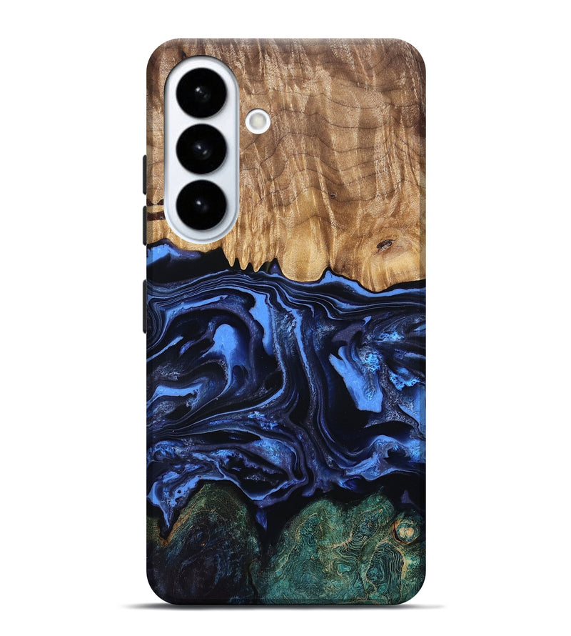 Galaxy S26 Plus Wood Live Edge Phone Case - Shmuel (Blue, 829807)