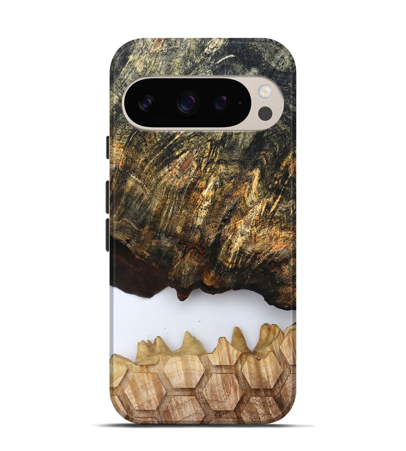Pixel 9 Pro Wood Live Edge Phone Case - Artis (Clear, 829808)