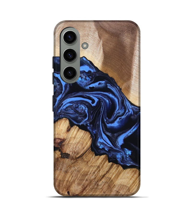 Galaxy S24 Wood Live Edge Phone Case - Sarai (Blue, 829813)