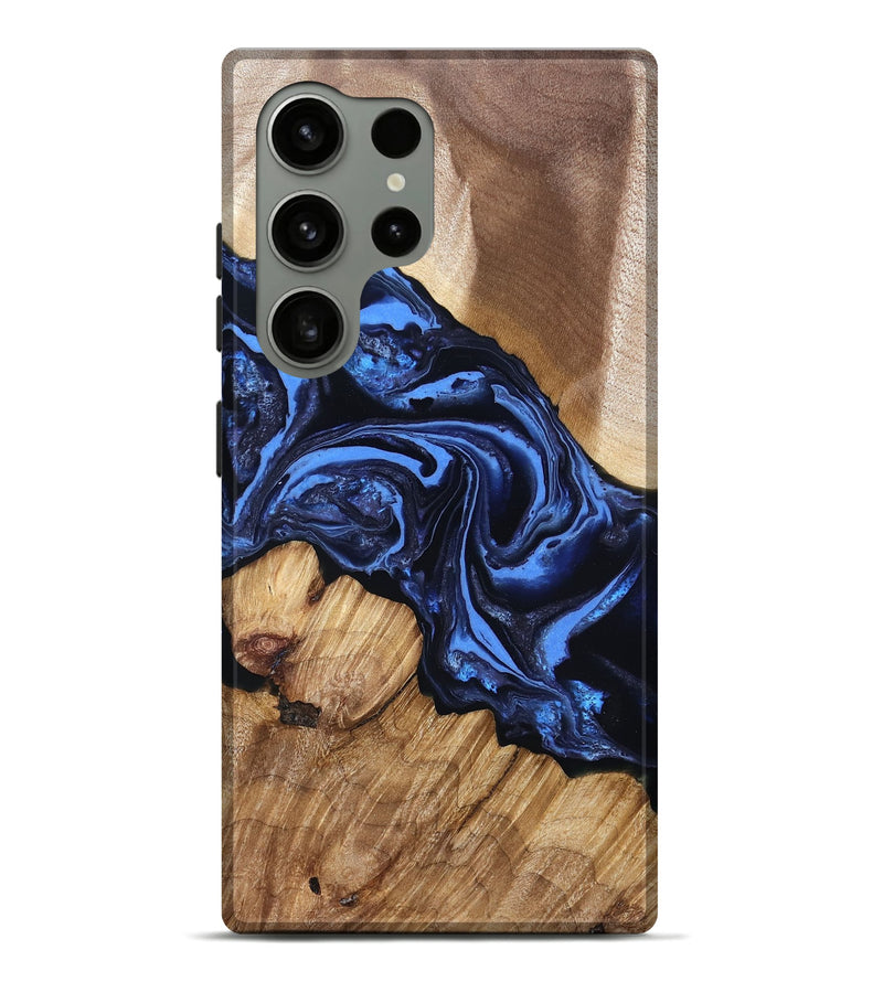 Galaxy S24 Ultra Wood Live Edge Phone Case - Sarai (Blue, 829813)