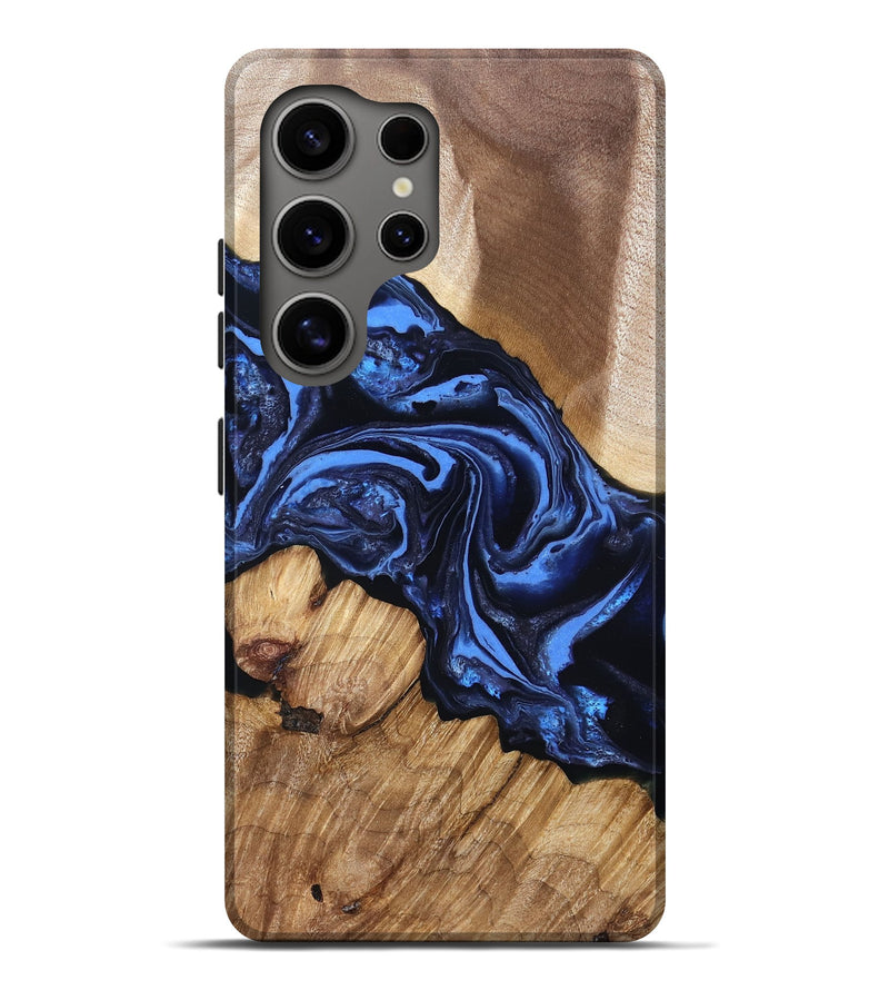 Galaxy S25 Ultra Wood Live Edge Phone Case - Sarai (Blue, 829813)