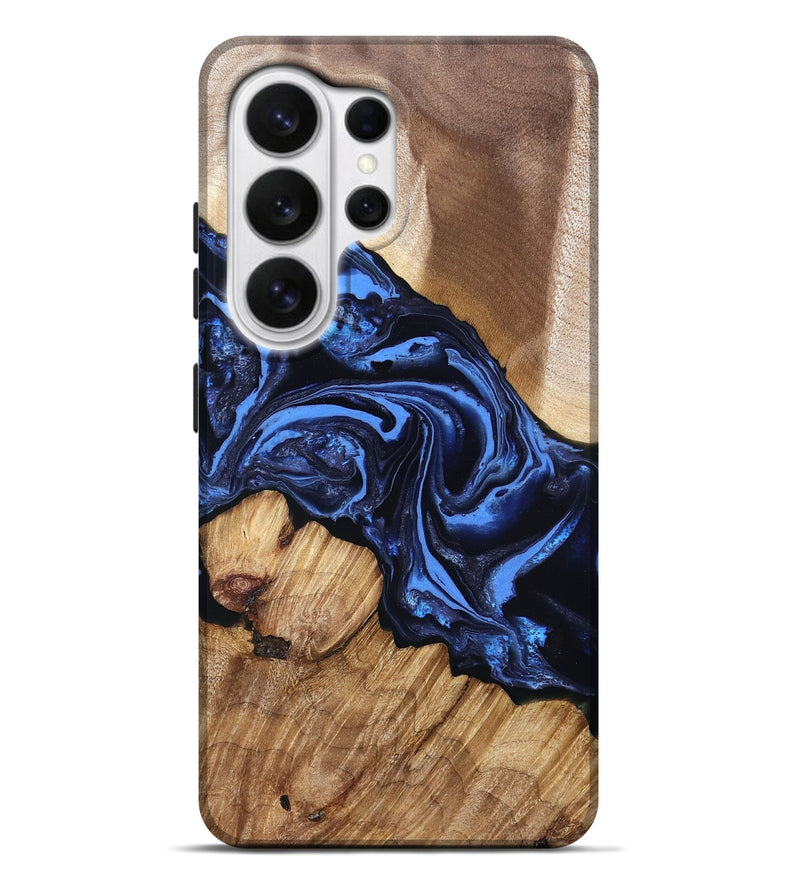 Galaxy S26 Ultra Wood Live Edge Phone Case - Sarai (Blue, 829813)