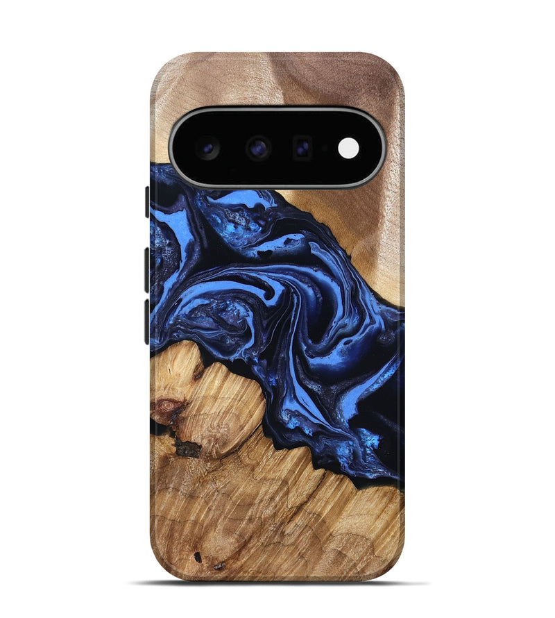 Pixel 11 Wood Live Edge Phone Case - Sarai (Blue, 829813)