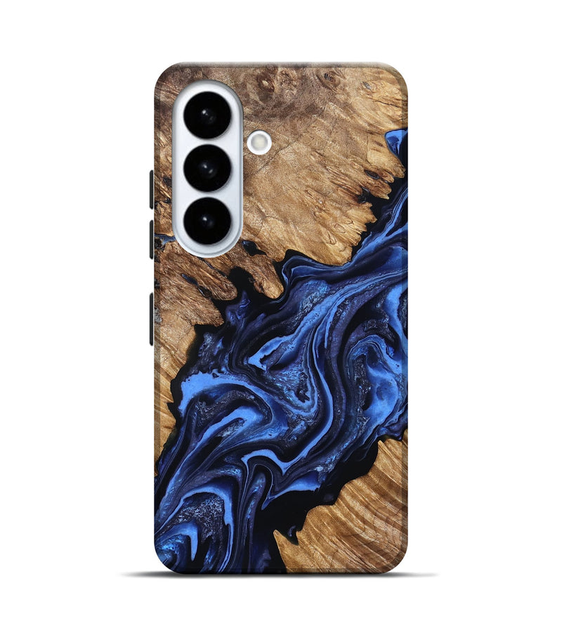 Galaxy S26 Wood Live Edge Phone Case - Emery (Blue, 829814)
