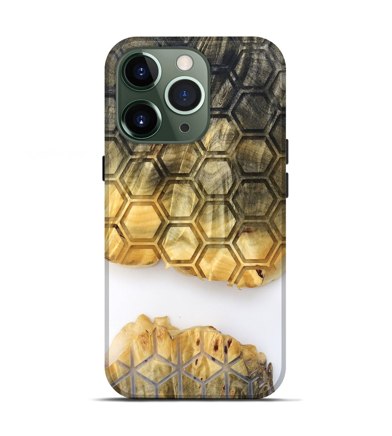 iPhone 13 Pro Wood Live Edge Phone Case - Ron (Clear, 829818)