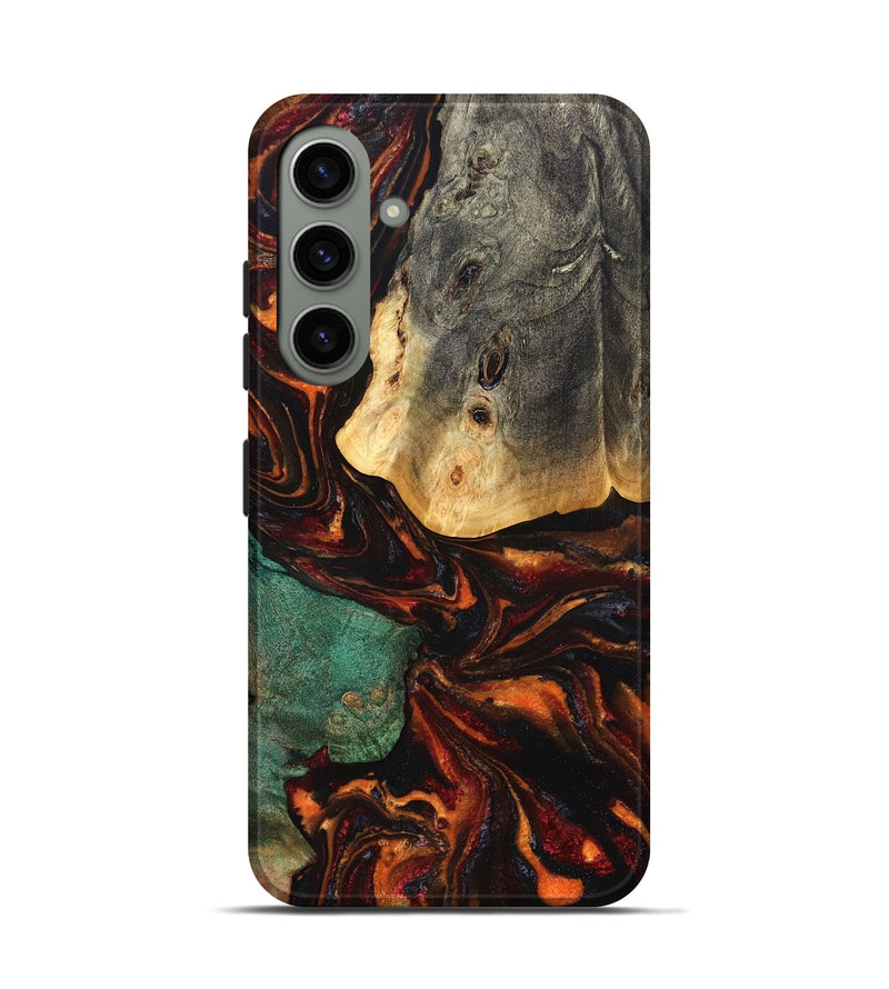 Galaxy S24 Wood Live Edge Phone Case - Madie (Red, 829820)