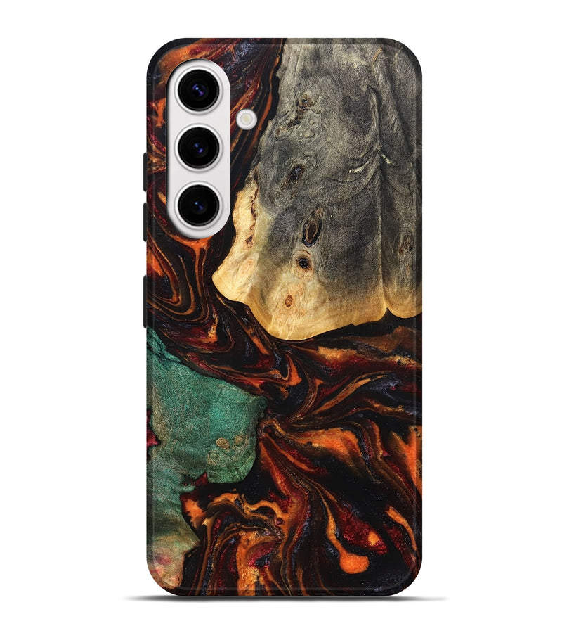 Galaxy S25 Plus Wood Live Edge Phone Case - Madie (Red, 829820)