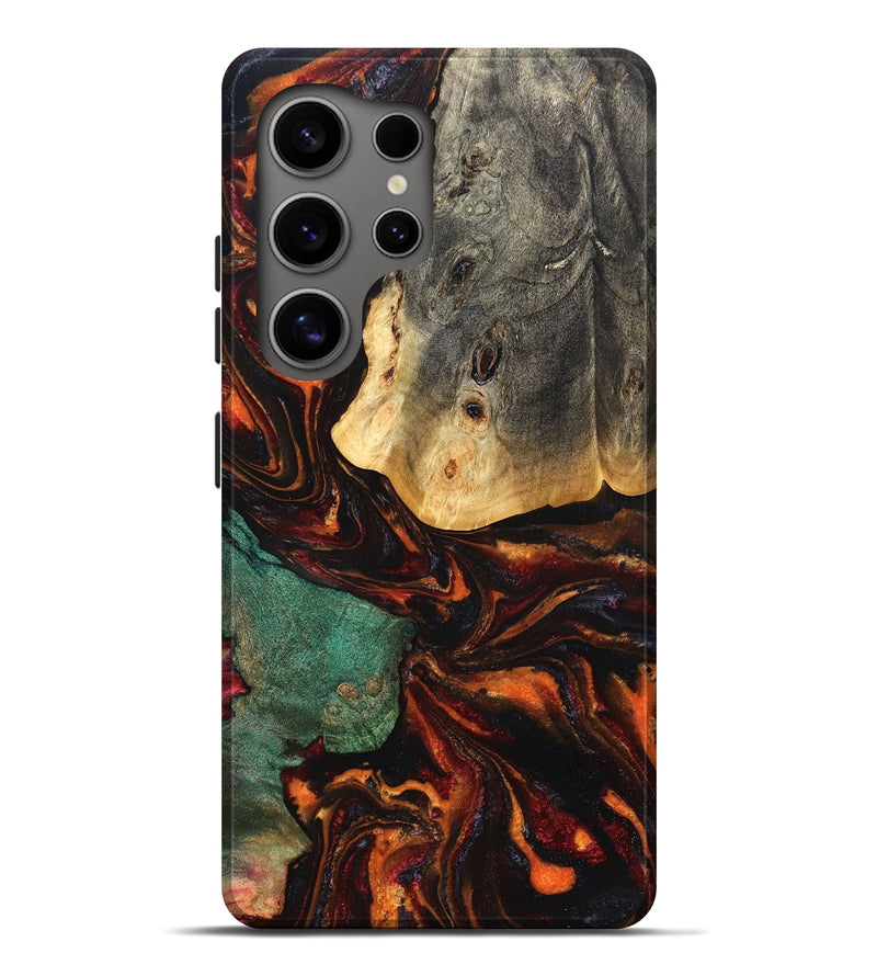Galaxy S25 Ultra Wood Live Edge Phone Case - Madie (Red, 829820)