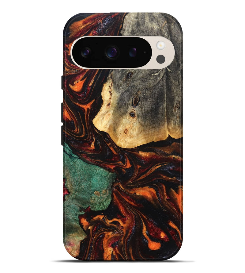 Pixel 9 Pro XL Wood Live Edge Phone Case - Madie (Red, 829820)