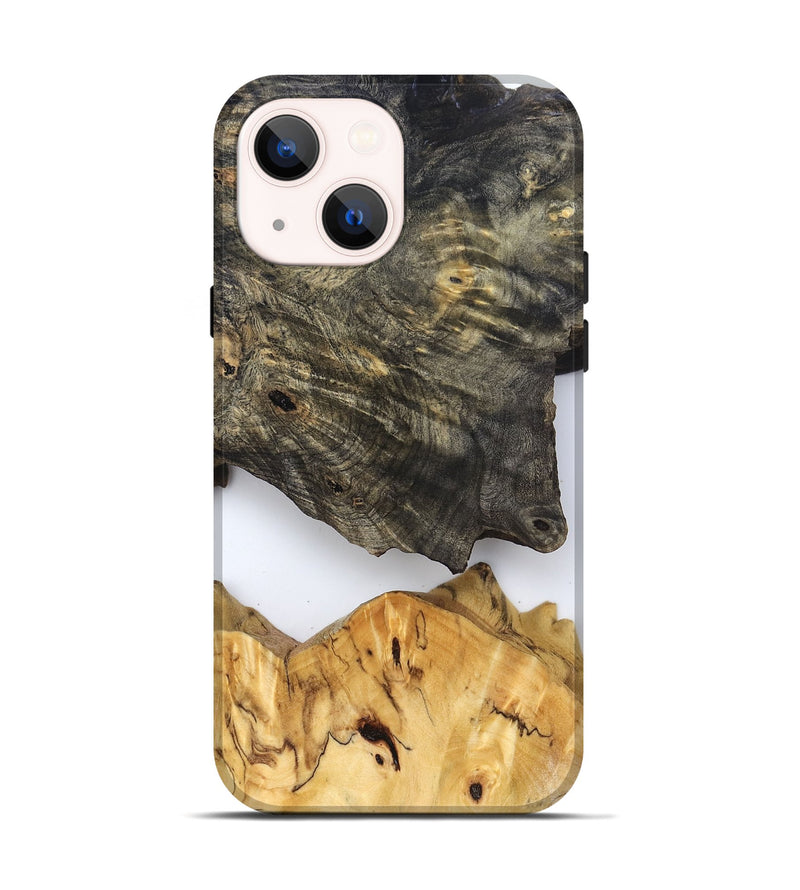 iPhone 14 Wood Live Edge Phone Case - Teena (Clear, 829822)