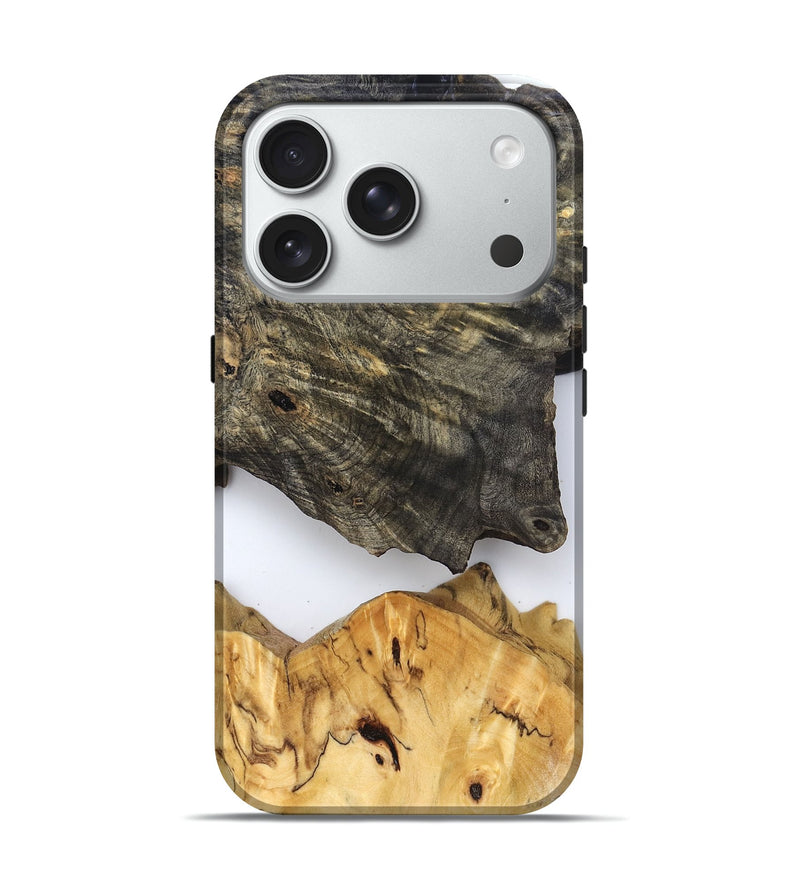 iPhone 18 Pro Wood Live Edge Phone Case - Teena (Clear, 829822)