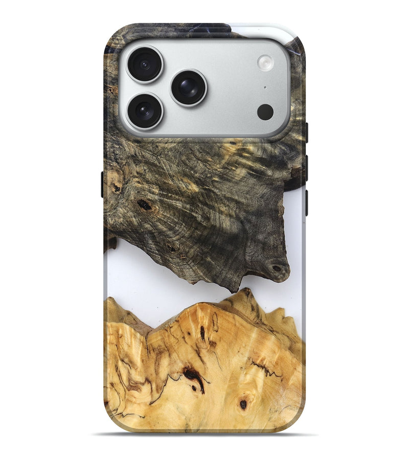 iPhone 18 Pro Max Wood Live Edge Phone Case - Teena (Clear, 829822)