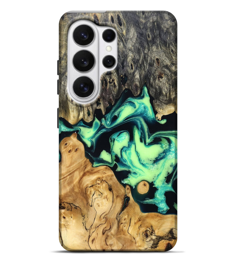 Galaxy S26 Ultra Wood Live Edge Phone Case - Tony (Green, 829825)