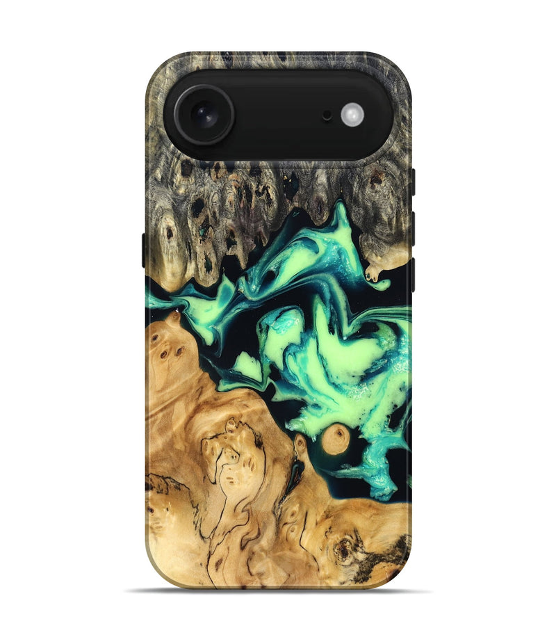 iPhone 17 Air Wood Live Edge Phone Case - Tony (Green, 829825)