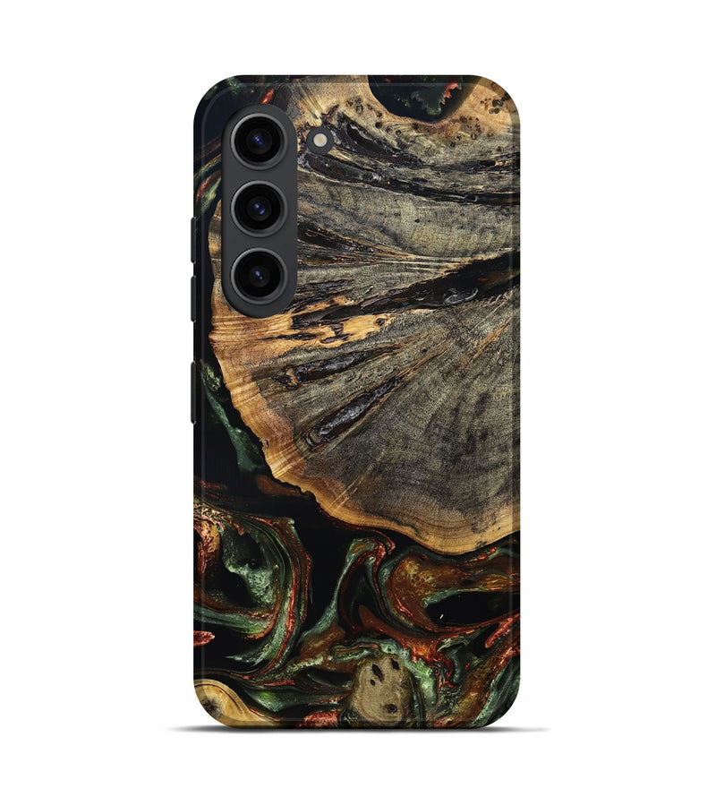 Galaxy S23 Wood Live Edge Phone Case - Rogers (Green, 829826)