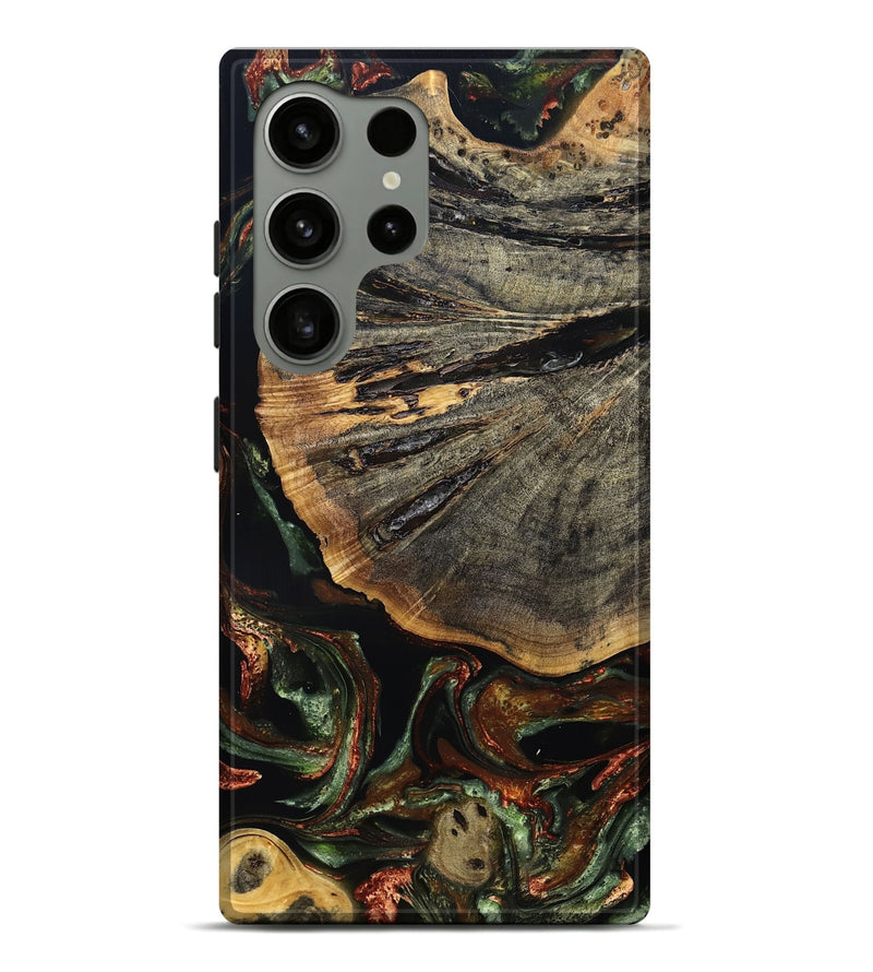 Galaxy S24 Ultra Wood Live Edge Phone Case - Rogers (Green, 829826)