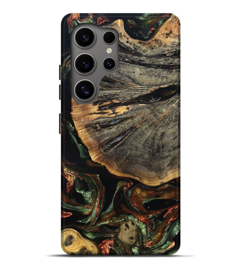 Galaxy S25 Ultra Wood Live Edge Phone Case - Rogers (Green, 829826)