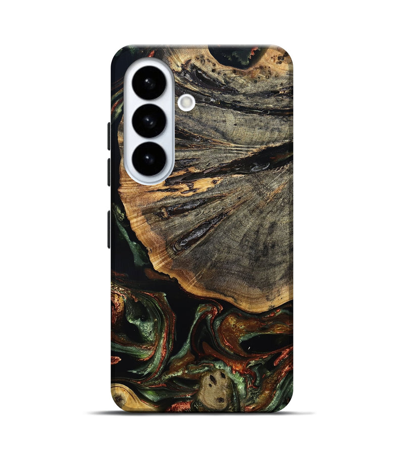 Galaxy S26 Wood Live Edge Phone Case - Rogers (Green, 829826)