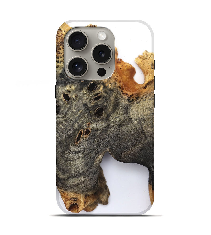 iPhone 16 Pro Wood Live Edge Phone Case - Kamari (Clear, 829833)