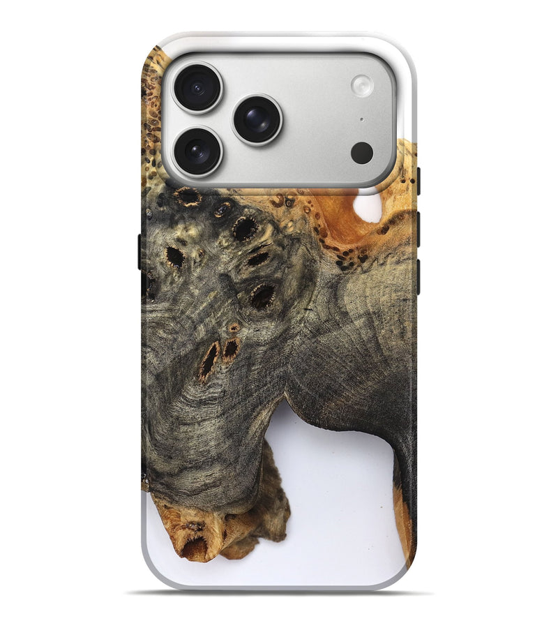iPhone 17 Pro Max Wood Live Edge Phone Case - Kamari (Clear, 829833)
