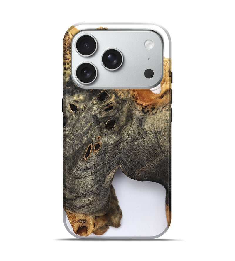 iPhone 18 Pro Wood Live Edge Phone Case - Kamari (Clear, 829833)