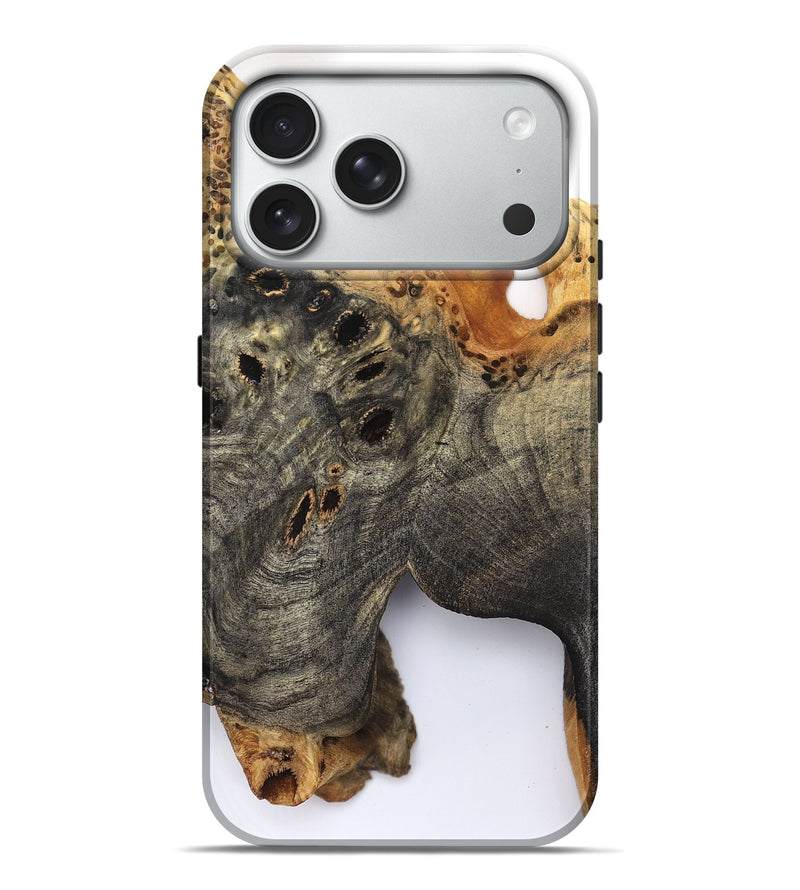 iPhone 18 Pro Max Wood Live Edge Phone Case - Kamari (Clear, 829833)
