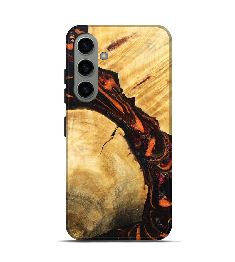 Galaxy S24 Wood Live Edge Phone Case - Richard (Red, 829837)