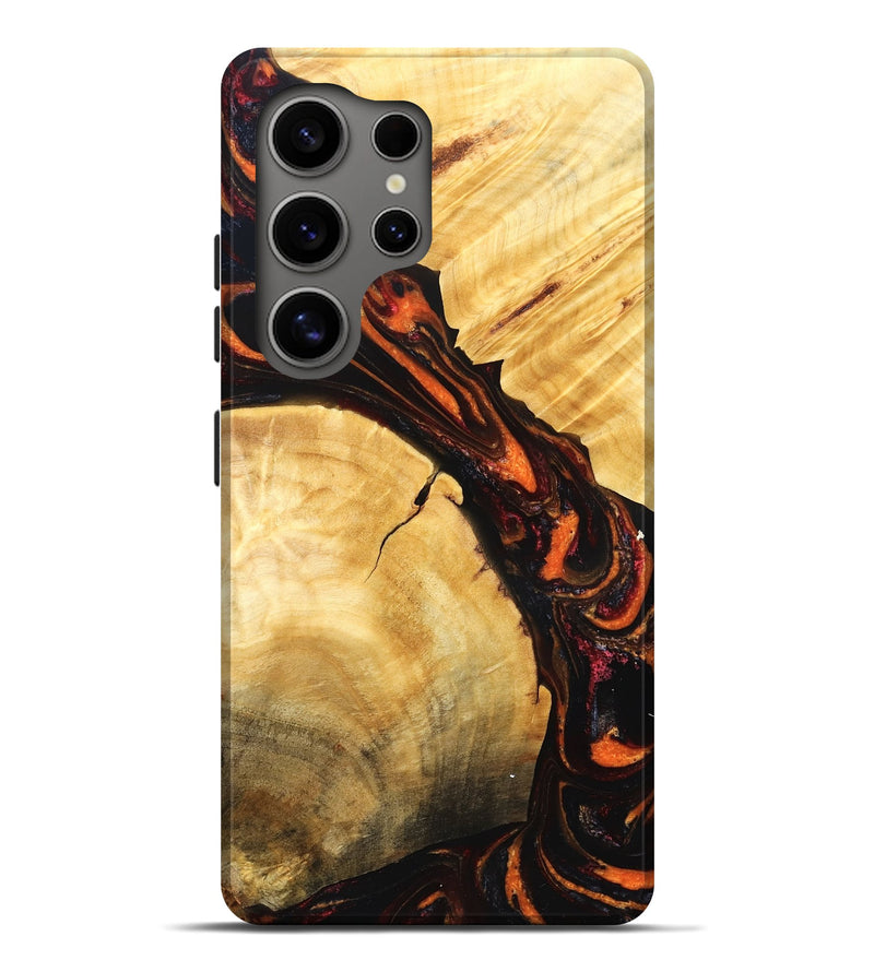 Galaxy S25 Ultra Wood Live Edge Phone Case - Richard (Red, 829837)