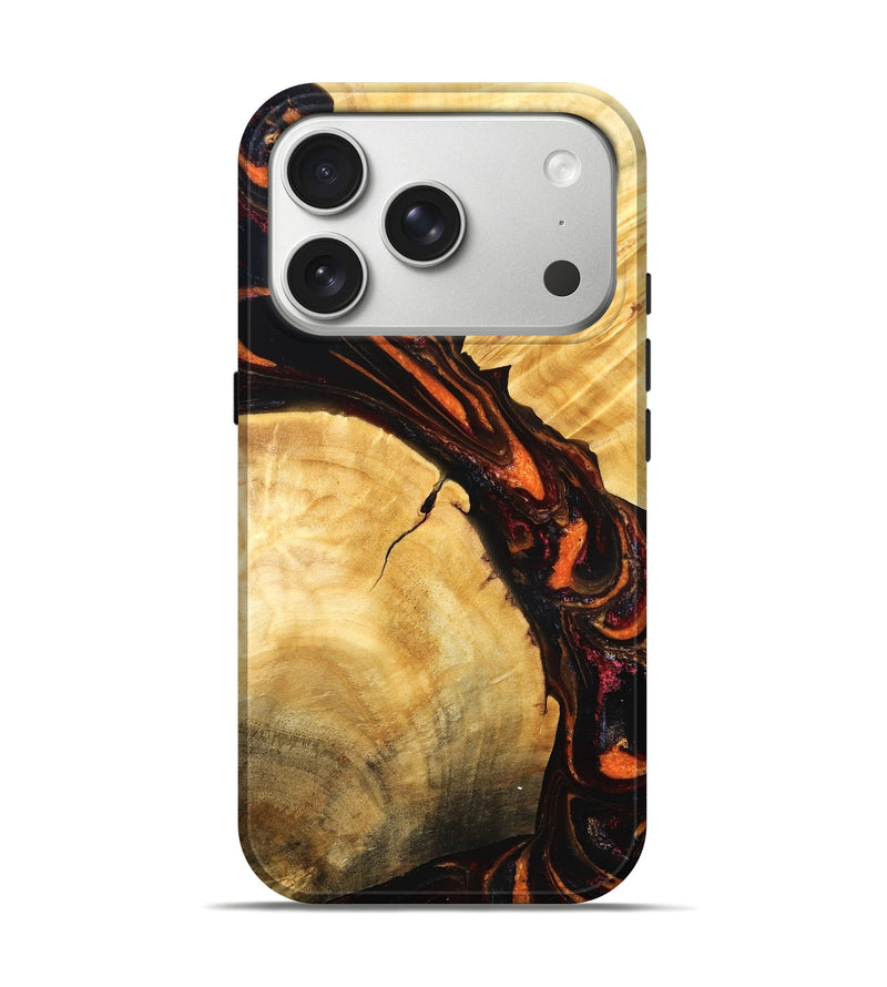 iPhone 17 Pro Wood Live Edge Phone Case - Richard (Red, 829837)