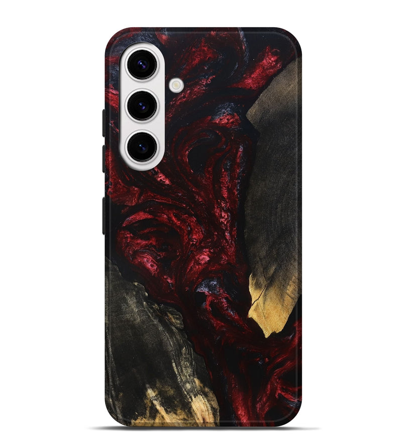 Galaxy S25 Plus Wood Live Edge Phone Case - Kieran (Red, 829838)