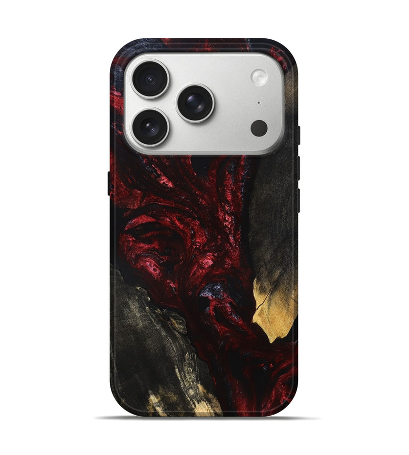 iPhone 17 Pro Wood Live Edge Phone Case - Kieran (Red, 829838)