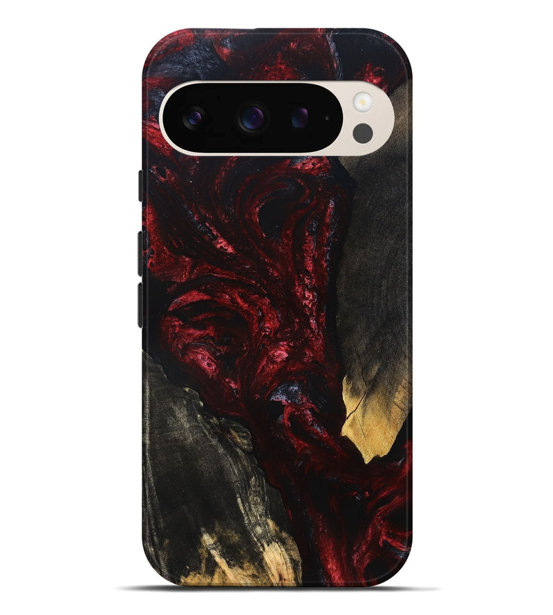 Pixel 9 Pro XL Wood Live Edge Phone Case - Kieran (Red, 829838)
