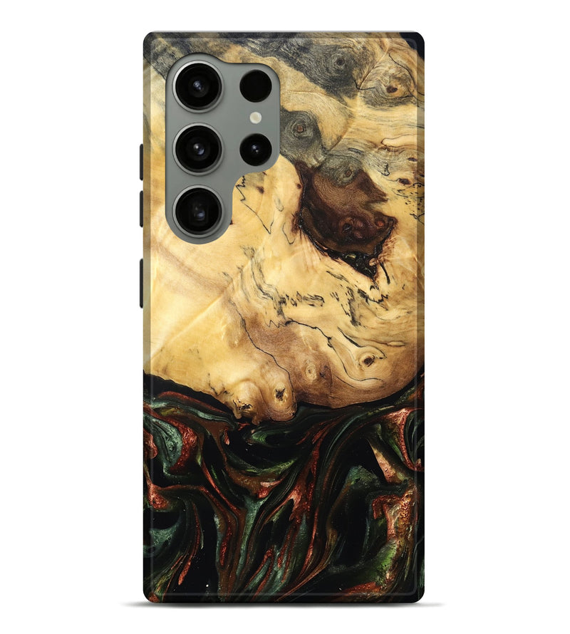 Galaxy S24 Ultra Wood Live Edge Phone Case - Aron (Green, 829840)