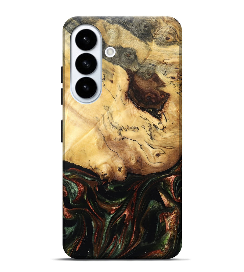 Galaxy S26 Plus Wood Live Edge Phone Case - Aron (Green, 829840)