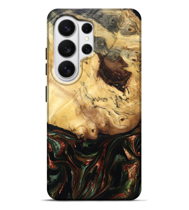 Galaxy S26 Ultra Wood Live Edge Phone Case - Aron (Green, 829840)