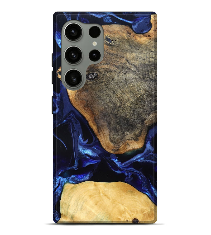 Galaxy S24 Ultra Wood Live Edge Phone Case - Coretta (Blue, 829841)