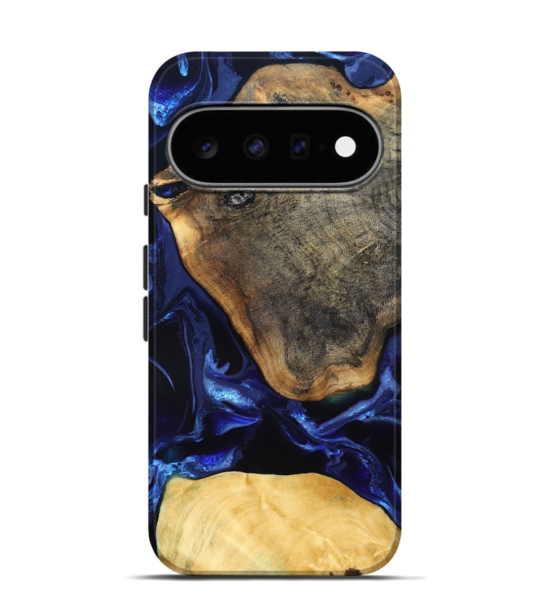 Pixel 11 Pro Wood Live Edge Phone Case - Coretta (Blue, 829841)