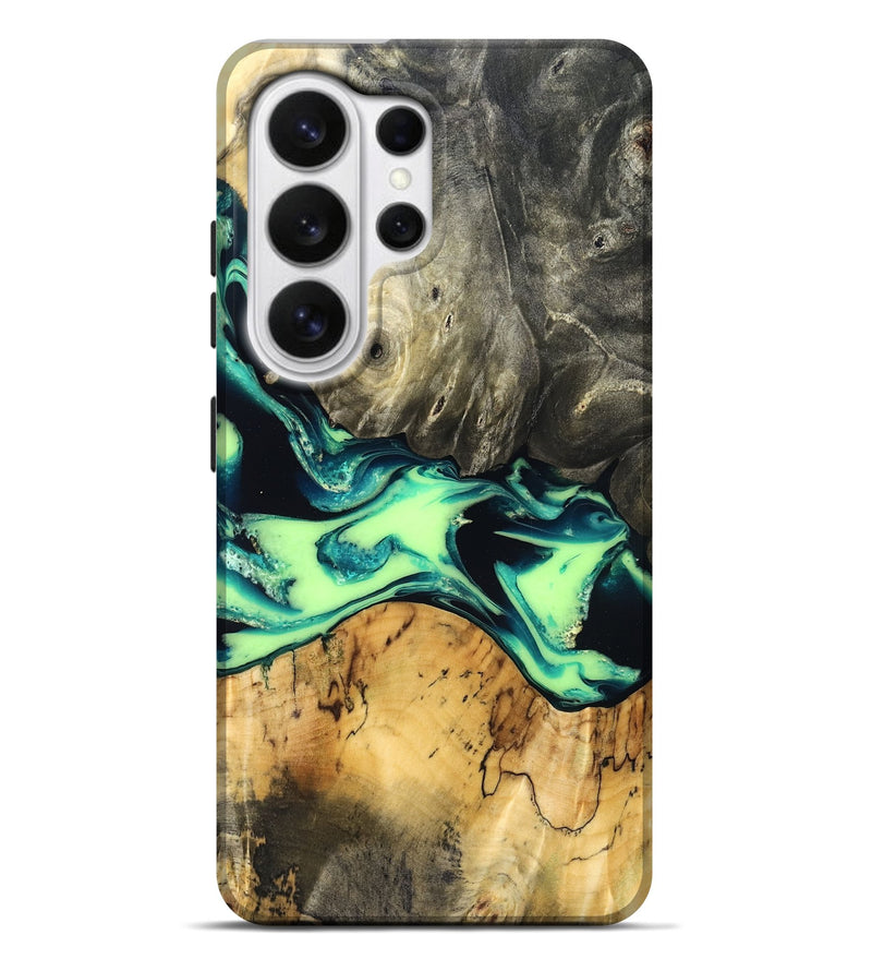 Galaxy S26 Ultra Wood Live Edge Phone Case - Jacklyn (Green, 829846)