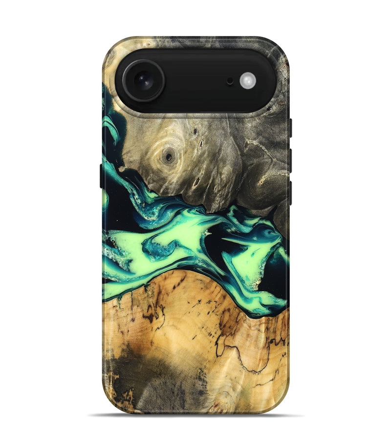 iPhone 17 Air Wood Live Edge Phone Case - Jacklyn (Green, 829846)