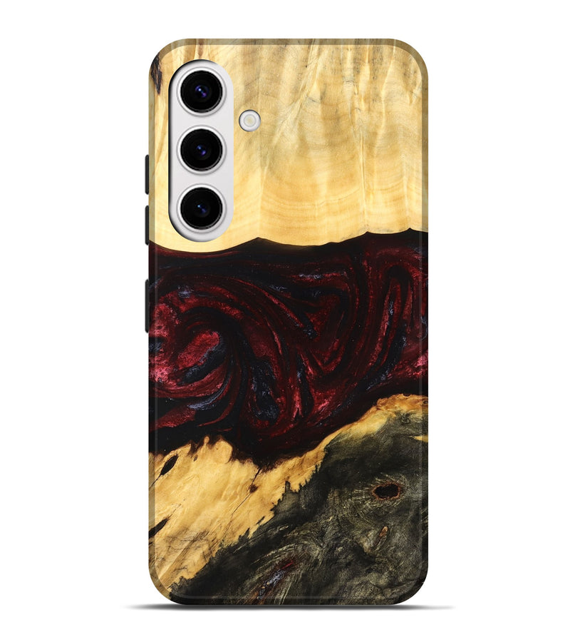 Galaxy S25 Plus Wood Live Edge Phone Case - Adell (Red, 829848)