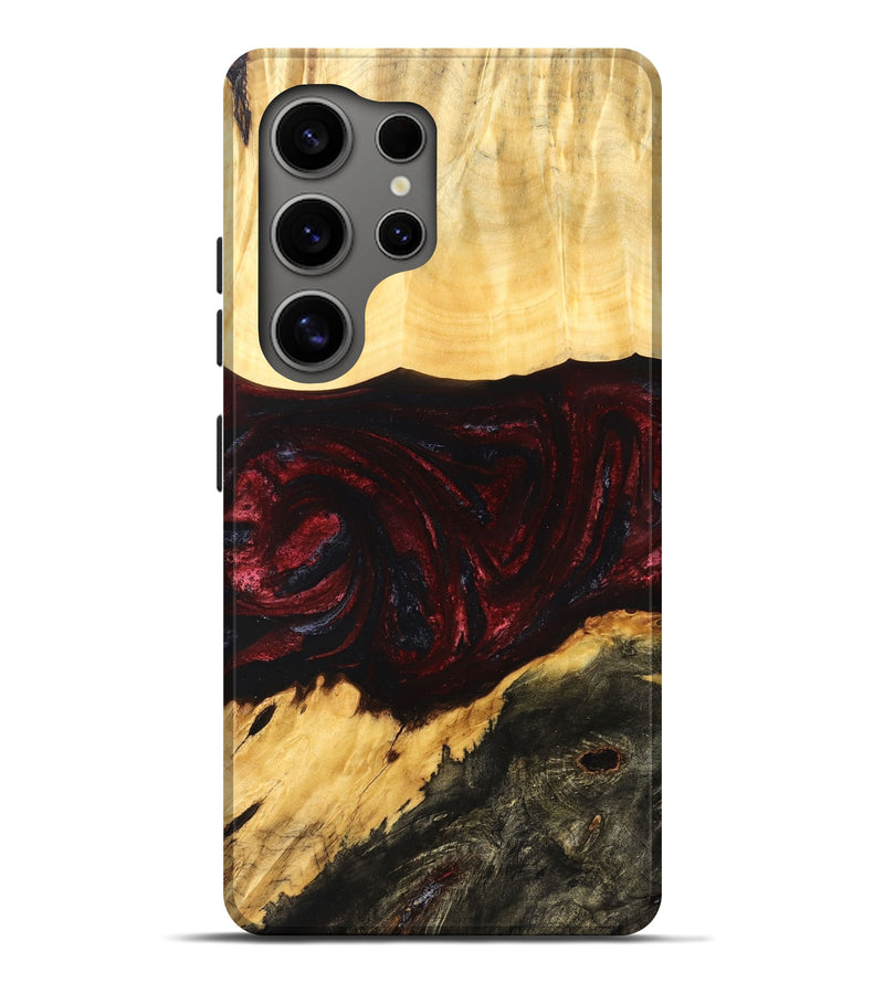 Galaxy S25 Ultra Wood Live Edge Phone Case - Adell (Red, 829848)