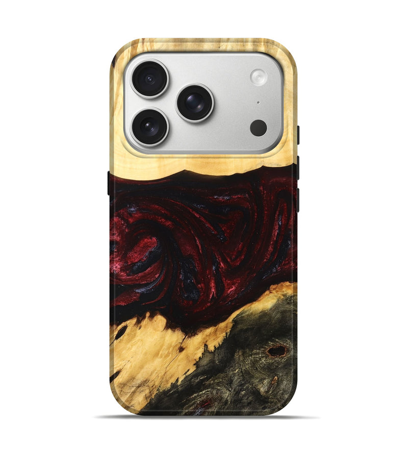 iPhone 17 Pro Wood Live Edge Phone Case - Adell (Red, 829848)