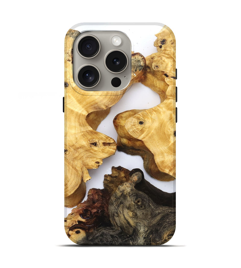 iPhone 16 Pro Wood Live Edge Phone Case - Robbin (Clear, 829849)