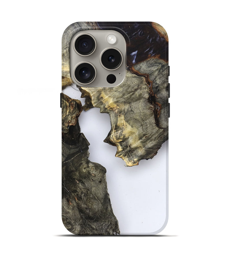 iPhone 16 Pro Wood Live Edge Phone Case - Samuel (Clear, 829850)